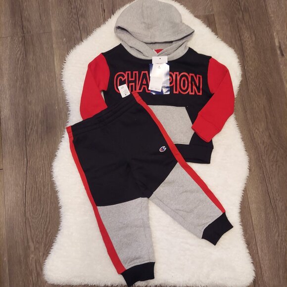 NWT Champion 2 Piece Set Hoodie and Pants Size 2T - Picture 1 of 7